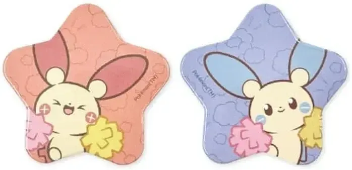 Marimo Craft PokePeace Plusle Minun Star Badge Set Collectible