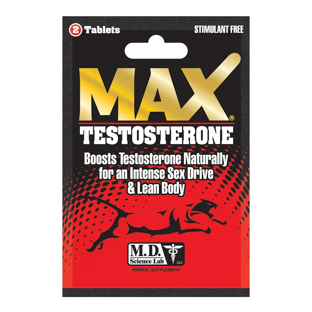 MaxTestosterone Booster Pills 2-Pack 24-Piece Display - Image 2