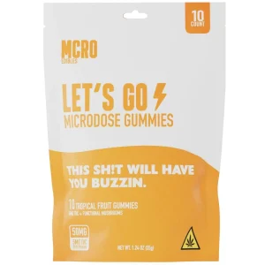 MCRO Microdose Gummies Let's Go 50MG - Tropical Fruit