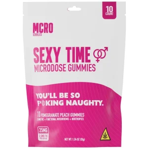 MCRO Microdose Gummies Sexy Time 25MG - Pomegranate Peach