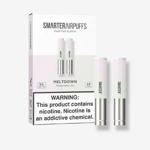 Meltdown - Smarter AirPuffs Flavored Nicotine Pods – Watermelon Ice - 2-Pack