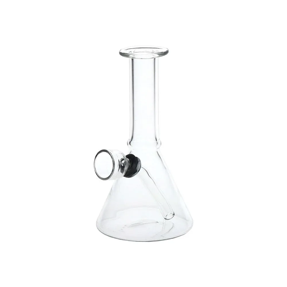 Mini, But Mighty Beaker Glass Water Pipe - 4.75" / Clear