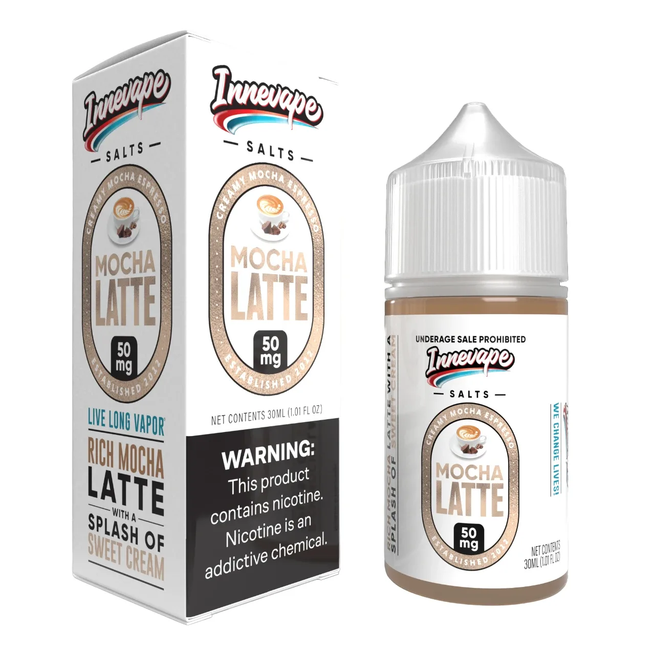 Mocha Latte Salts 30ml E-Juice | Innevape