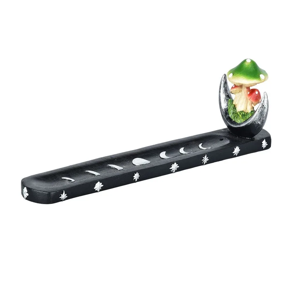 Moon Mushrooms Incense Burner - 10"