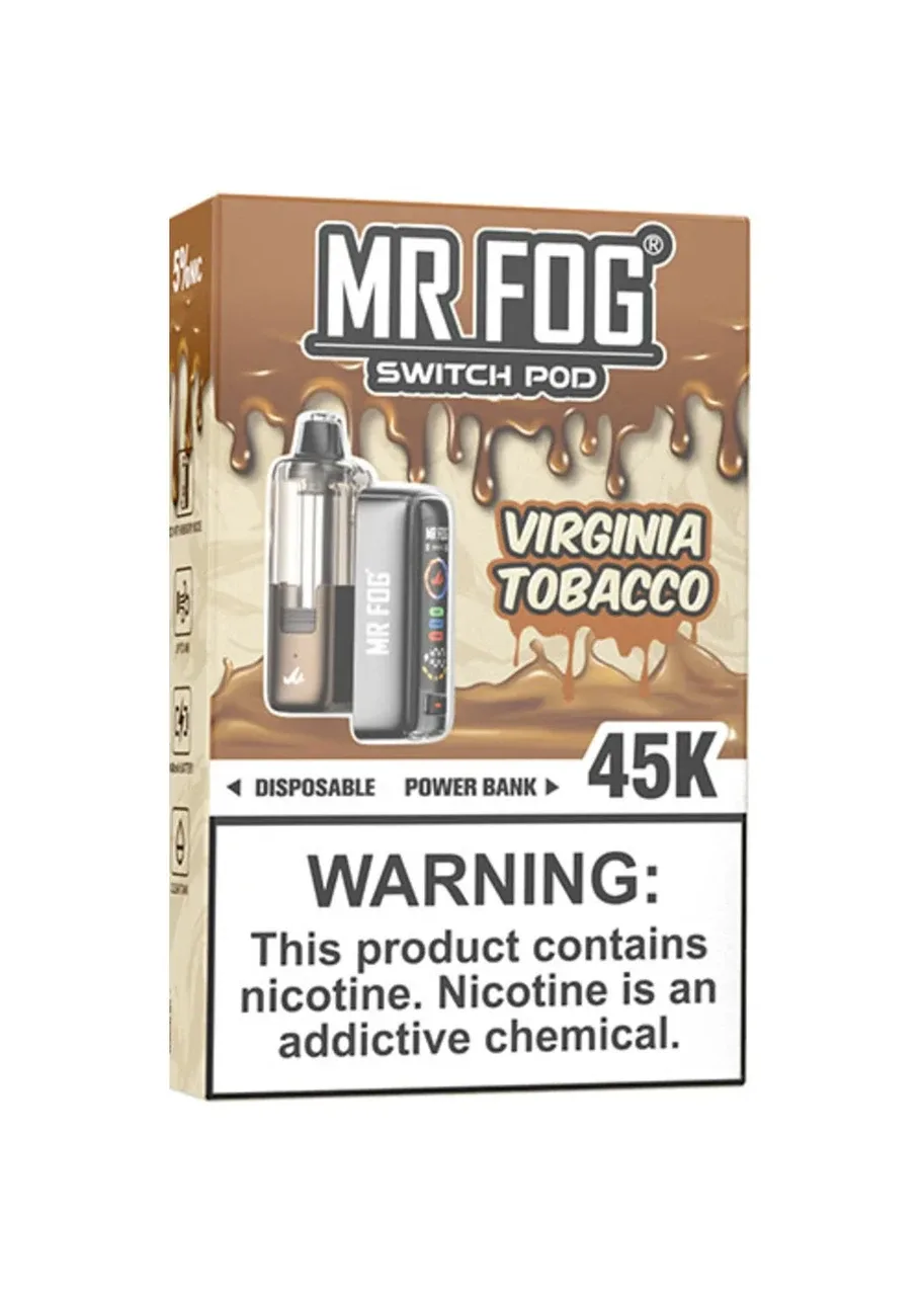 Mr Fog Switch Pod 45K Kit: Virginia Tobacco
