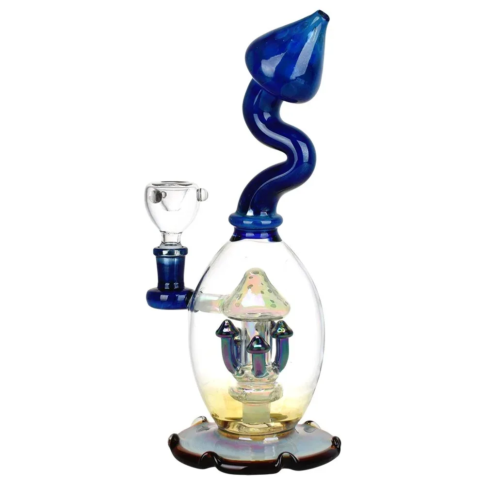 Mushroom Magic Glass Water Pipe - 11" / 14mm F - Image 2