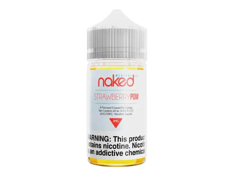 Naked 100 Menthol Strawberry POM (Previously Brain Freeze) Vape E-Liquid 60mL