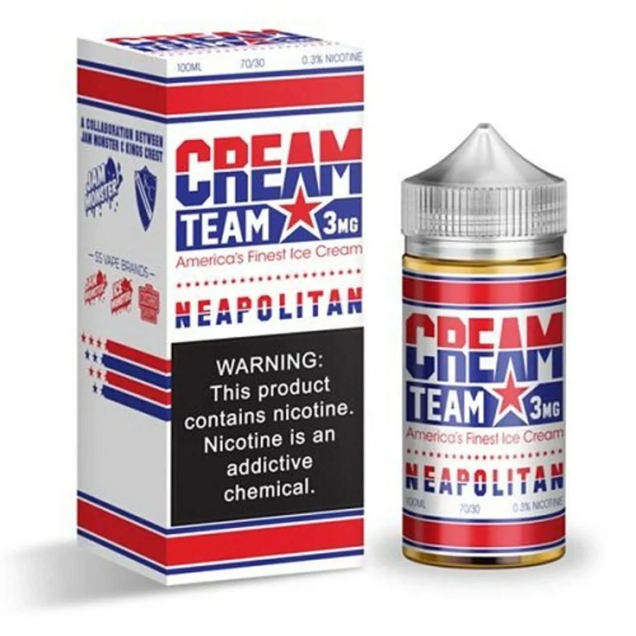 Neapolitan 100ml E-Juice | Cream Team
