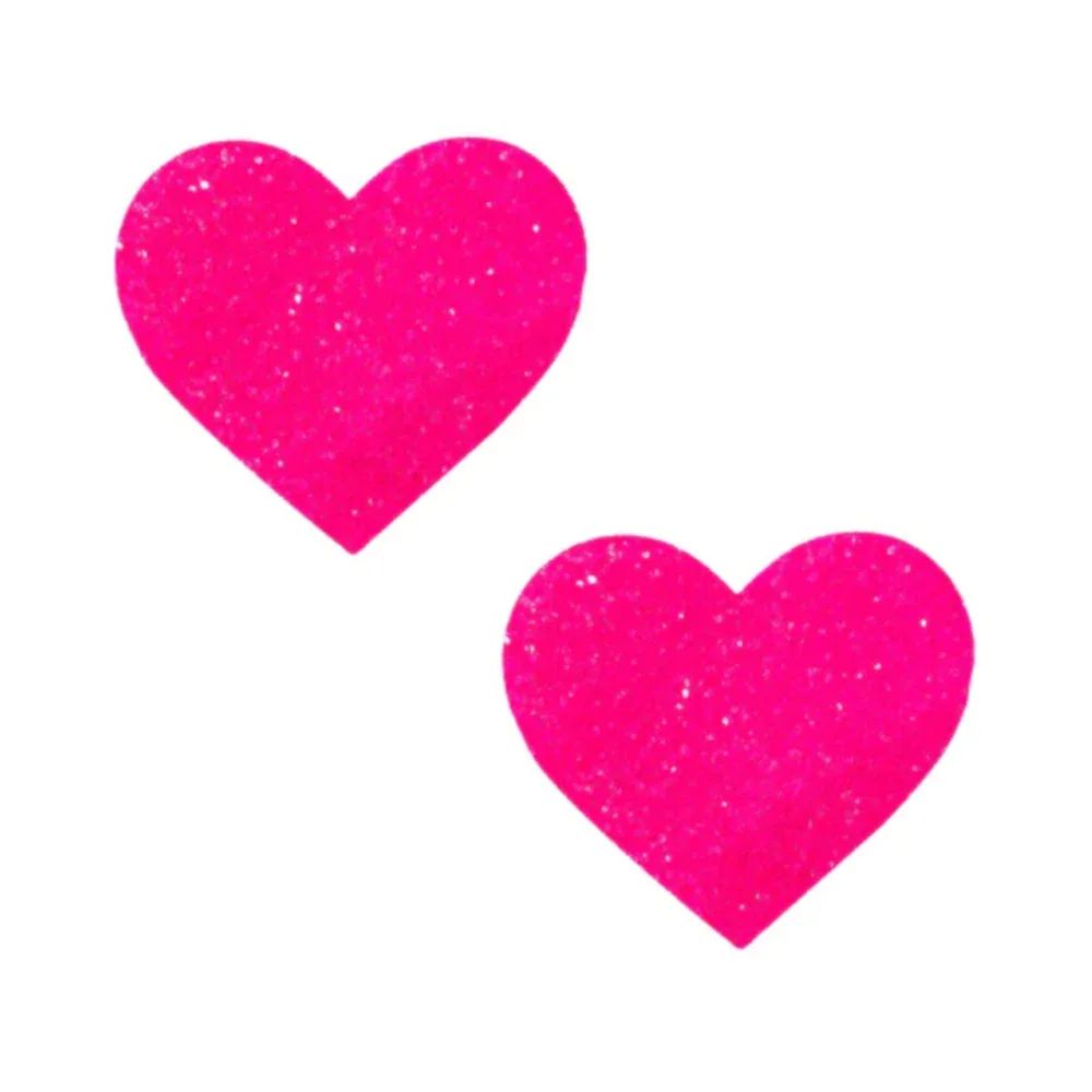 Neva Nude Pasty Super Sparkle Pink Blacklight Glitter