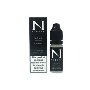 NIC NIC 18mg Flavourless Vape Juice Nicotine Shot (100VG) 10ml