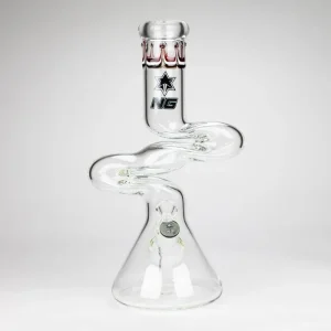Nice Glass 14" ZIg-Zag Beaker Bong