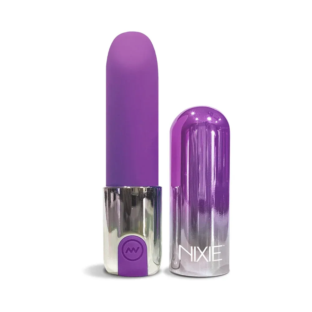 Nixie Smooch Rechargeable Lipstick Vibrator Purple Ombre - Image 2