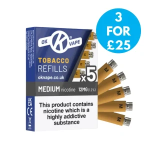 OK Vape Refill Pack 12mg (5 Per Pack)