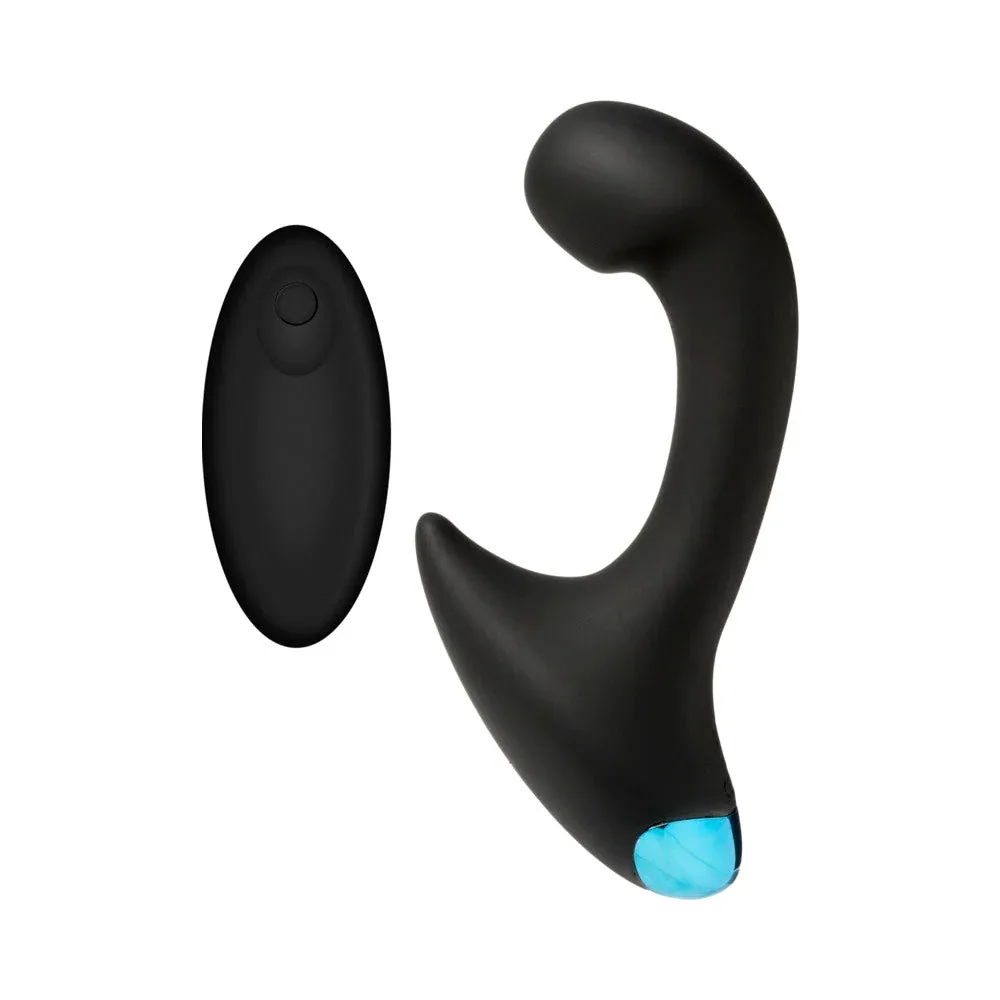 OptiMALE Vibrating P-Massager with Wireless Remote Black - Image 2