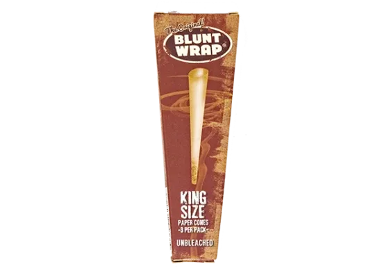 Orginal Blunt Wrap Unbleached Cones - 1/4 - 6 pack - Image 2