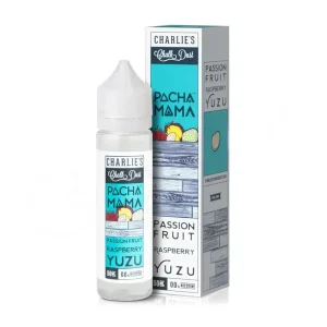 PASSION FRUIT RASPBERRY YUZU E-LIQUID BY CHARLIE'S CHALK DUST PACHA MAMA