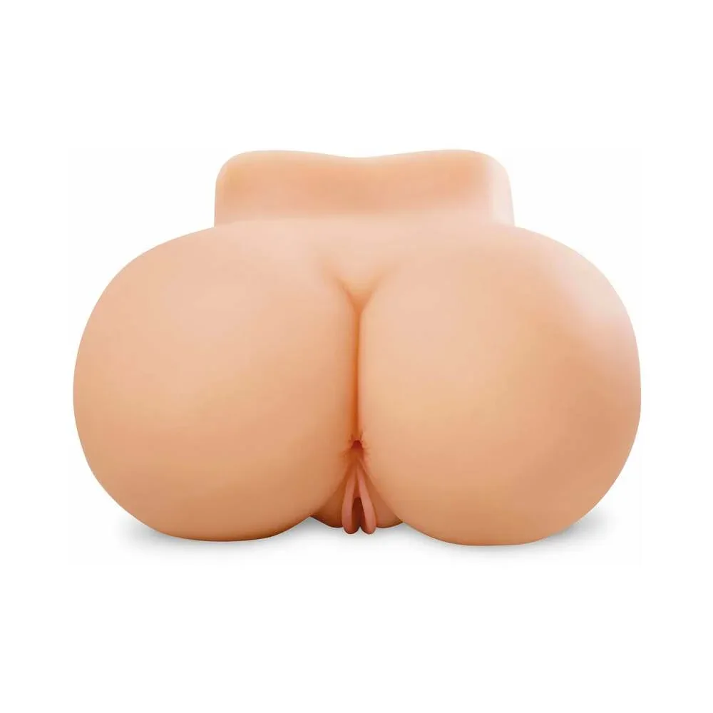PDX Fuck Me Silly Petite Dual-Entry Masturbator Beige - Image 2