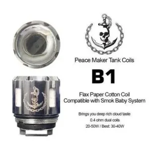 PeaceMaker Tank B1 Coil by Squid Industries ( Works with Smok baby beast & princeTFV8)