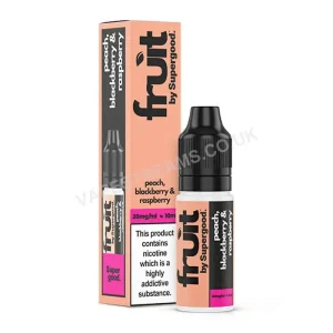 Peach Blackberry & Raspberry Nic Salt E-Liquid by Supergood Fruit