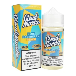 Peach Blue Razz Synthetic Nicotine 100ml E-Juice | Cloud Nurdz
