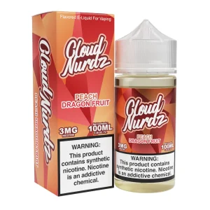 Peach Dragonfruit Synthetic Nicotine 100ml E-Juice | Cloud Nurdz