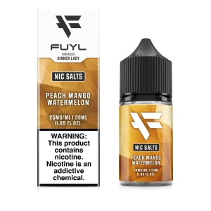 Peach Mango Watermelon Salts 30ml E-Juice | FUYL By Dinner Lady