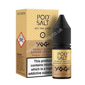 Peanut Butter Banana Granola Nicotine Salt E-Liquid By Pod Salt Fusions Range