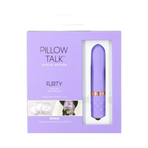 Pillow Talk Special Edition Flirty Mini Massager With Swarovski Crystal Purple