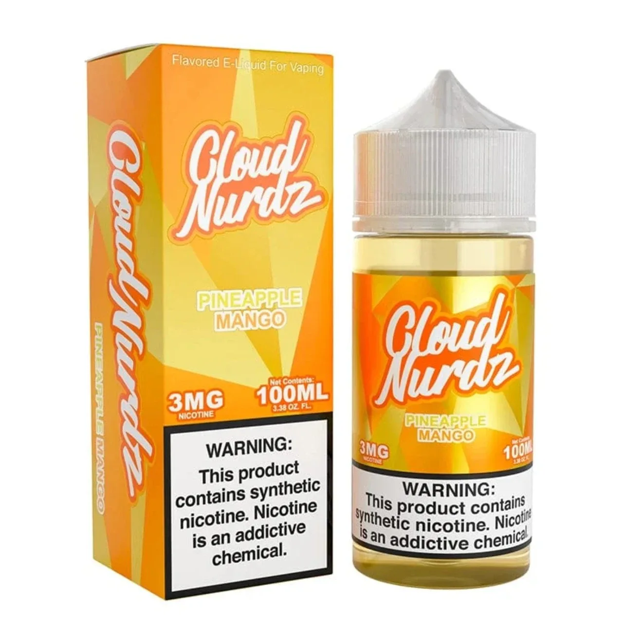 Pineapple Mango Synthetic Nicotine 100ml E-Juice | Cloud Nurdz