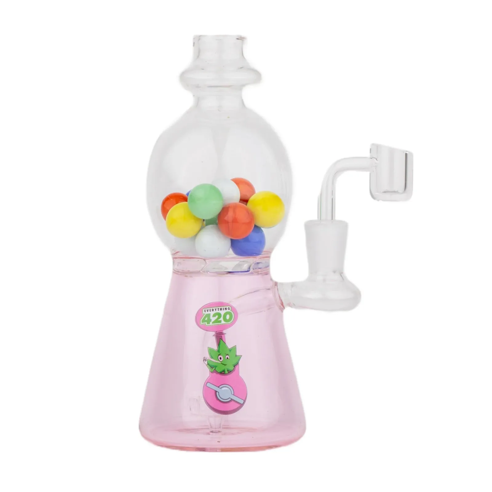 Pink Bubblegum Dab Rig - 8in