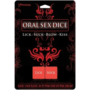 Pipedream Oral Sex Dice (Lick-Suck-Blow-Kiss)