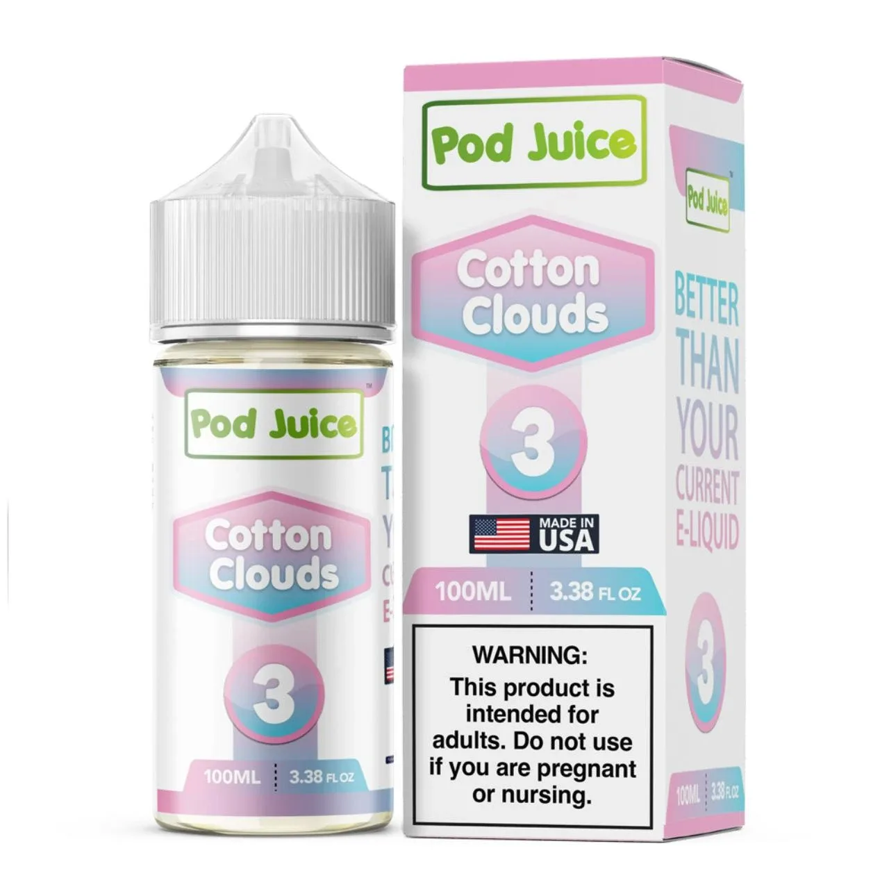 Pod Juice Cotton Clouds Nixodine 100ML E-Juice