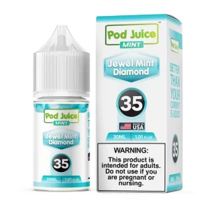 Pod Juice Jewel Mint Diamond Nixodine 30ML E-Juice
