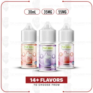 Pod Juice Salt PJ 5000 Series Tobacco Free Nicotine E-Juice 30ml