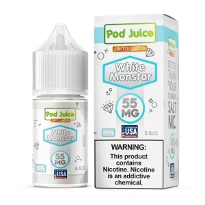 Pod Juice Salt White Monstar Tobacco Free Nicotine E-Juice 30ml