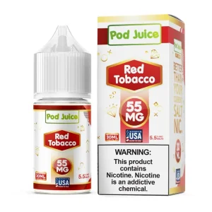 Pod Juice Tobacco Free Nicotine 30ml Salt E-Juice | Red Tobacco