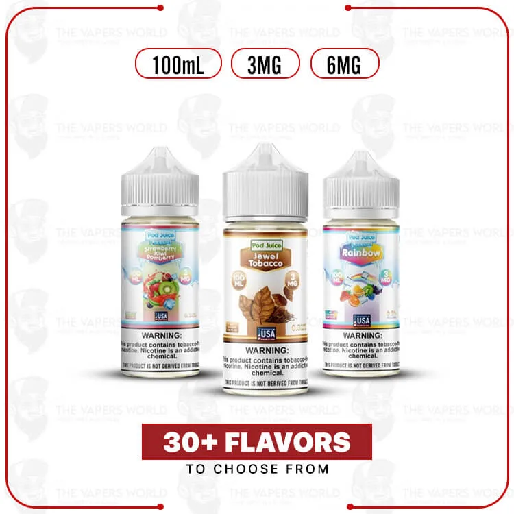 Pod Juice Tobacco Free Nicotine E-Juice 100ml