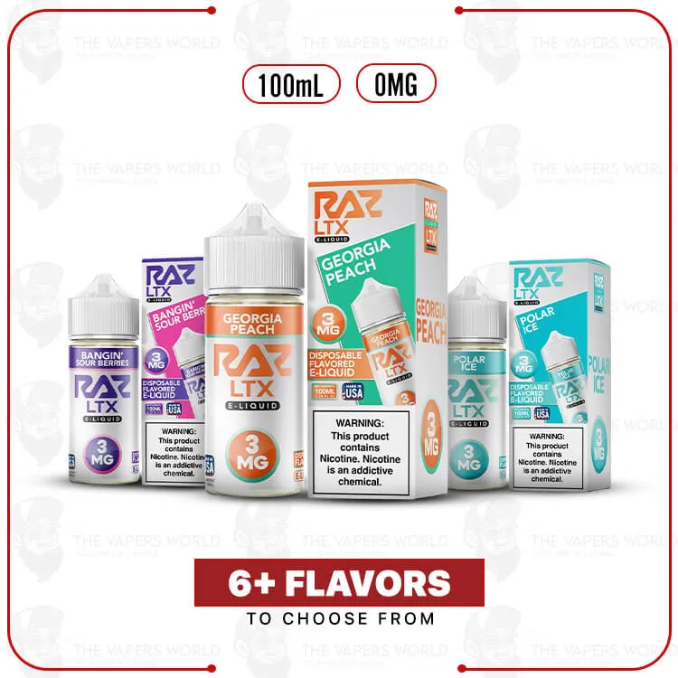 Pod Juice X Raz LTX Tobacco Free Nicotine 100ML E-Juice 0MG