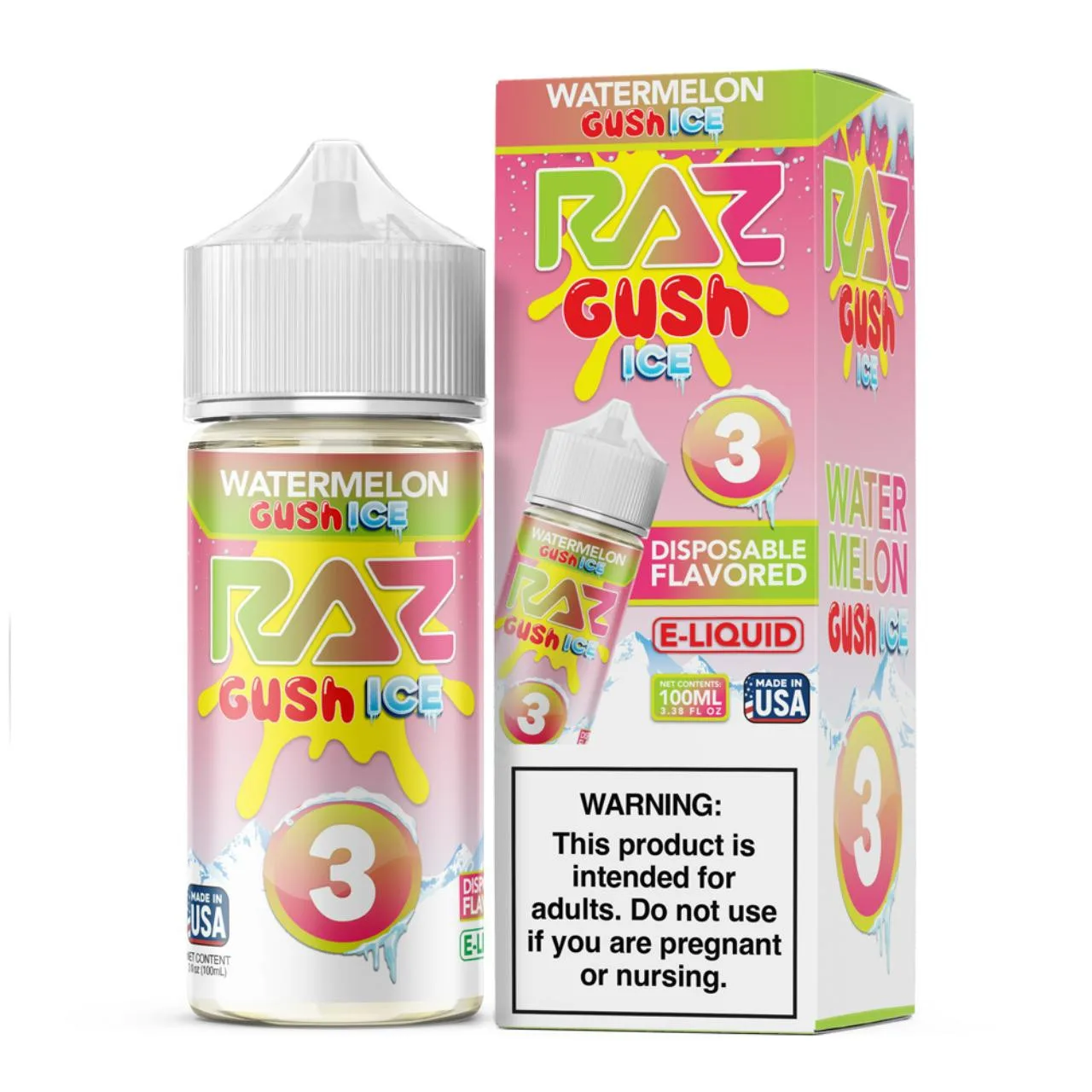 Pod Juice X Raz Watermelon Gush Ice Nixodine 100ML E-Juice