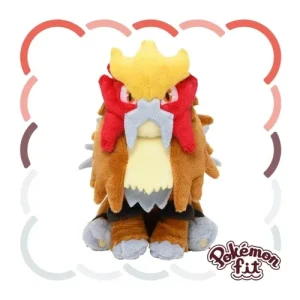 Pokemon Entei Plush Fit Collectible Toy - Official Merchandise