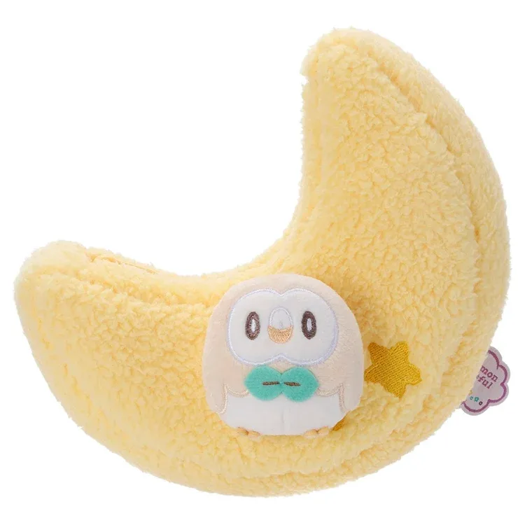Pokemon Pokepiece Plush Pouch Hoshizora Version Rowlet Soft Toy - Image 2