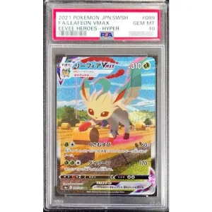 Pokemon TCG Leafeon VMAX 089/069 PSA 10 Rare Japanese Card