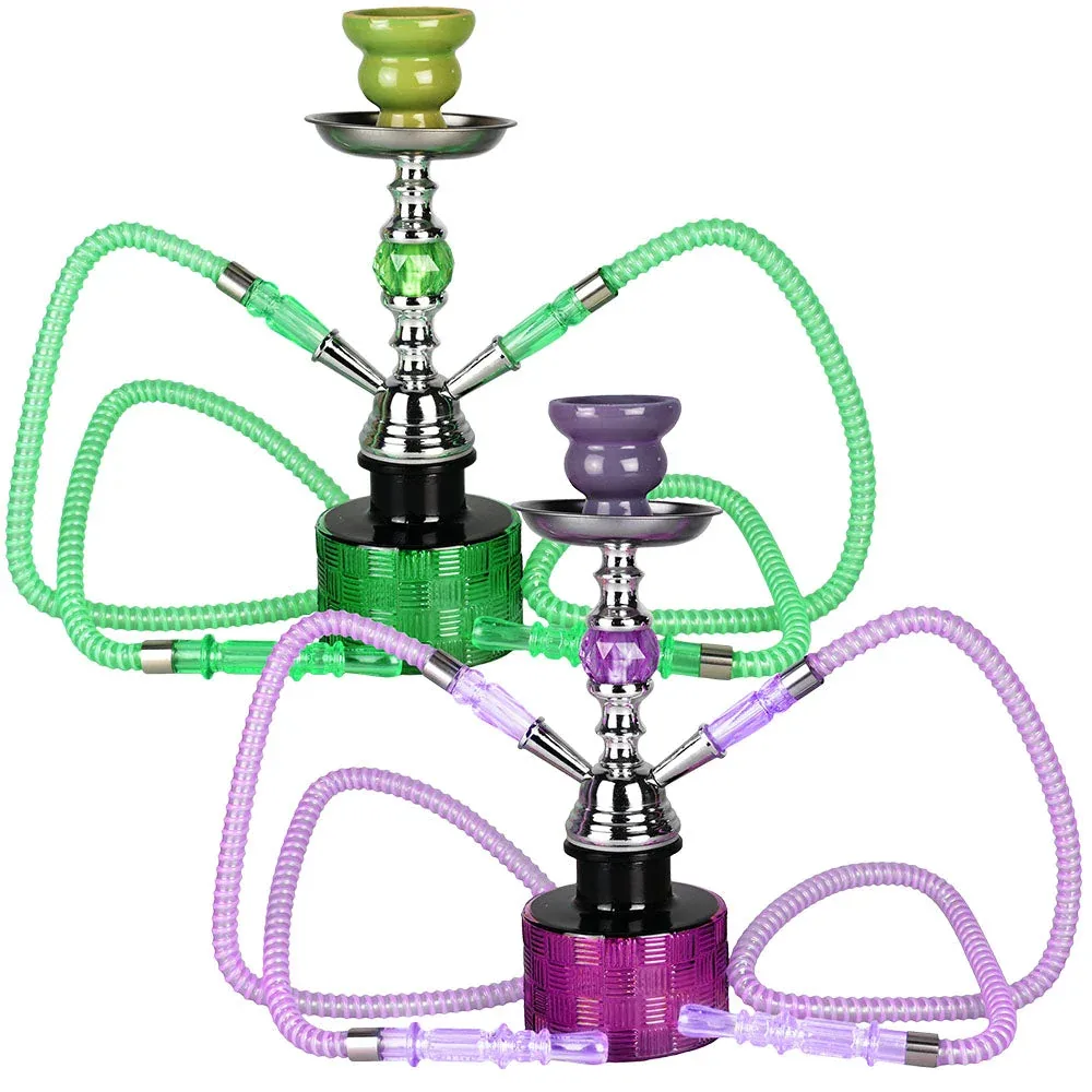 Premium Ripple Hookah | 13" | Colors Vary - Image 2