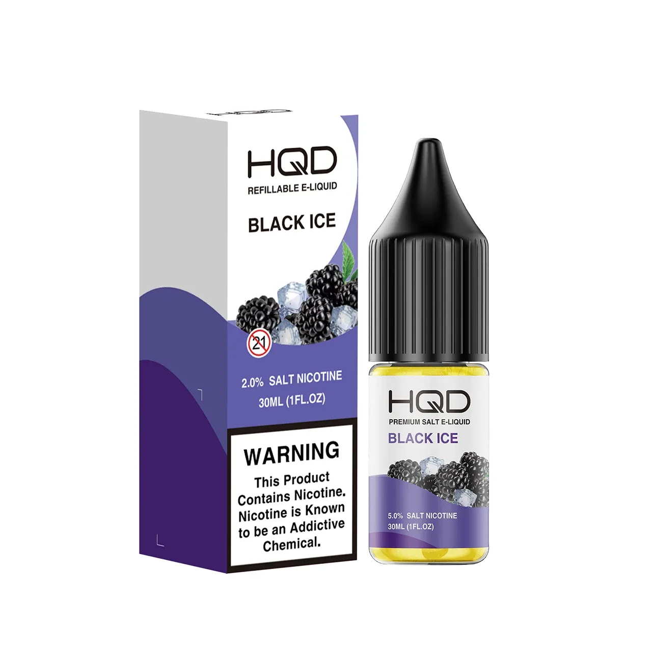 Premium Salt Black Ice 30ml E-Juice | HQD