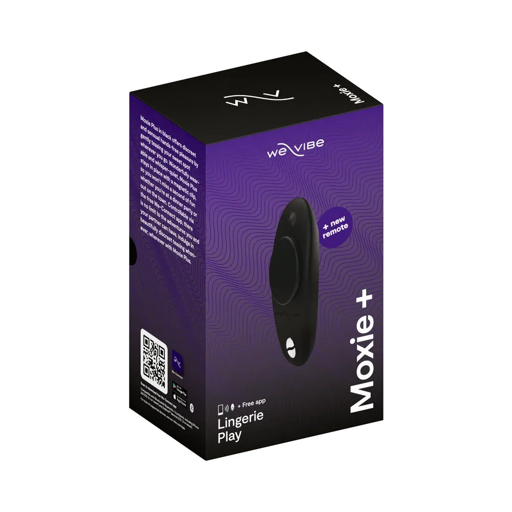 We-Vibe Moxie+ Wearable Clitoral Vibrator Satin Black - Image 2