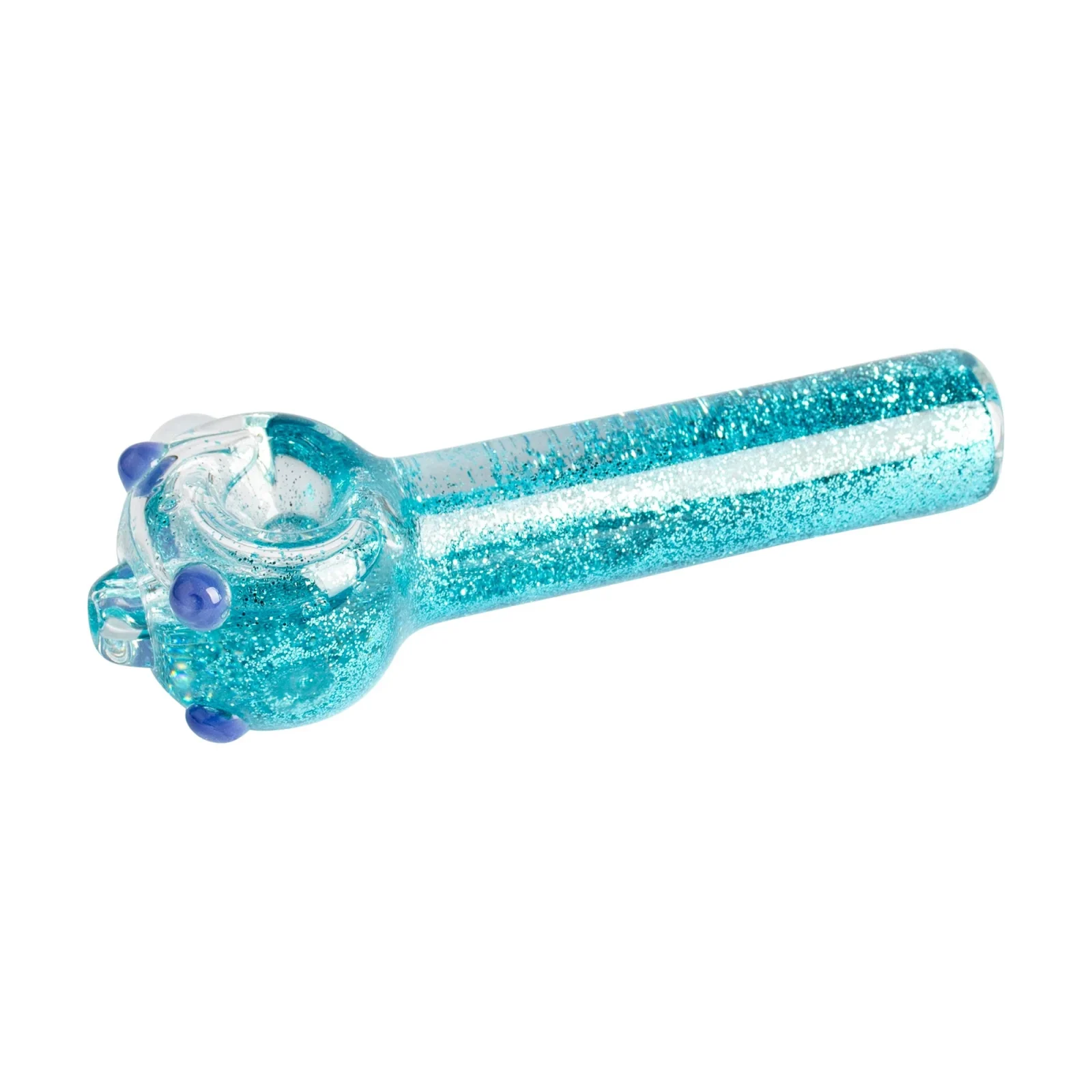 Red Eye Glass 4.5" Sparkle Liquid Glass Pipe - Image 2