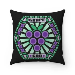 GRAPE GOD SPUN POLYESTER PILLOW