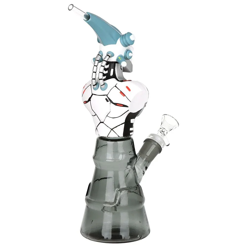 Mechanical Skeleton Glass & Vinyl Water Pipe - 10.5" / 14mm F - Image 2