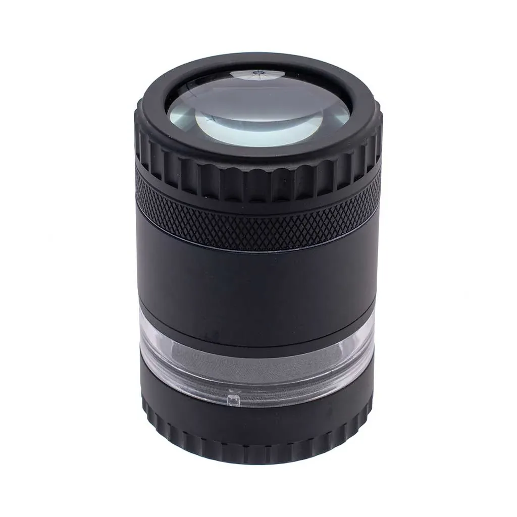 Grinder With Magnifying Lid