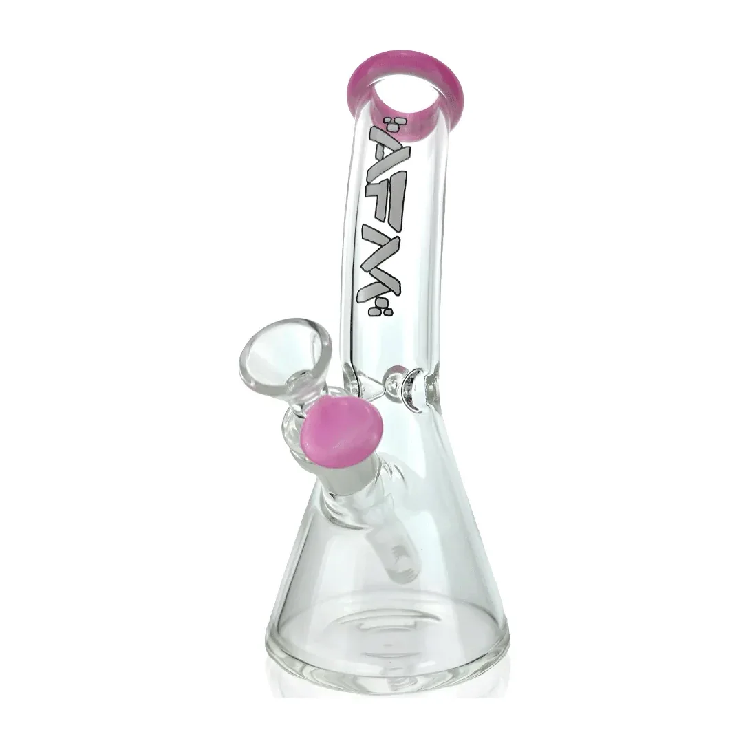 AFM Glass 8.5" Bent Beaker Glass Water Pipe